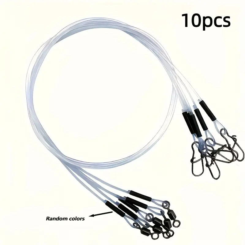 Fluorocarbon Line - 10pcs Heavy-Duty Fluorocarbon Fishing Leader Line